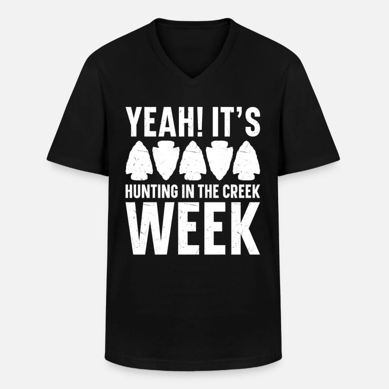 Pfeilspitzen Sammler Pfeilspitzen Sammlung - Männer-T-Shirt mit V-Ausschnitt - Schwarz