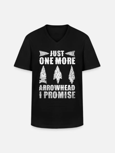 Pfeilspitzen Sammler Pfeilspitzen Sammlung - Männer-T-Shirt mit V-Ausschnitt - Schwarz
