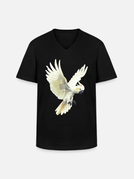 Cockatoo Kakadus Kakadu - Männer-T-Shirt mit V-Ausschnitt - Schwarz