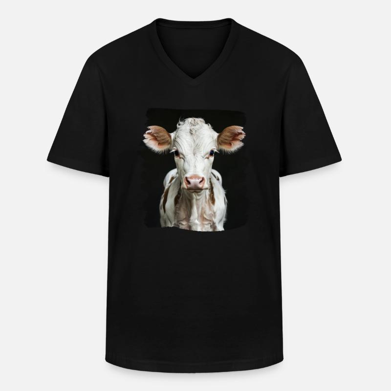 Kühe Kuh - Männer-T-Shirt mit V-Ausschnitt - Schwarz