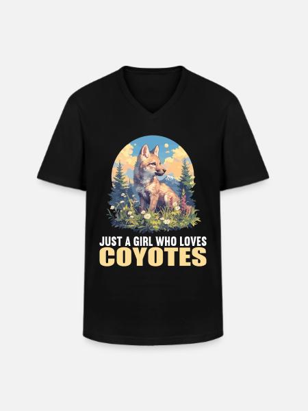 Coyotes Coyote - Men's V-Neck T-Shirt - black