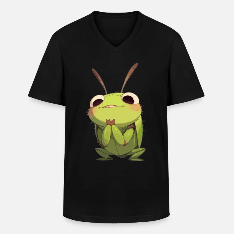 Grillen Grille - Männer-T-Shirt mit V-Ausschnitt - Schwarz