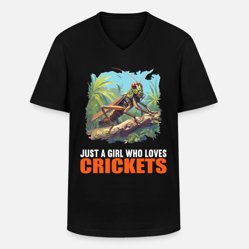 Grillen Grille - Männer-T-Shirt mit V-Ausschnitt - Schwarz