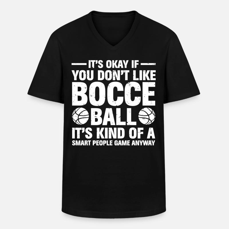Bocce Ball Bocce Player - Men's V-Neck T-Shirt - black