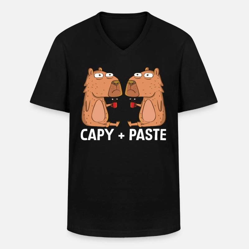 Programmierer Wombat Software Computer PC - Männer-T-Shirt mit V-Ausschnitt - Schwarz