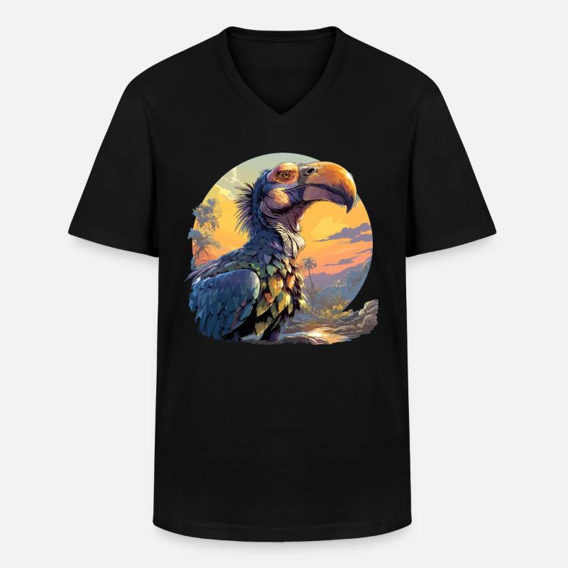 Dodos Dodo - Männer-T-Shirt mit V-Ausschnitt - Schwarz