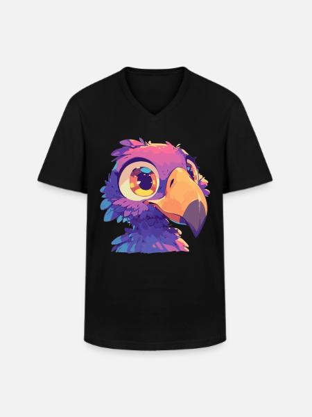 Dodos Dodo - Männer-T-Shirt mit V-Ausschnitt - Schwarz