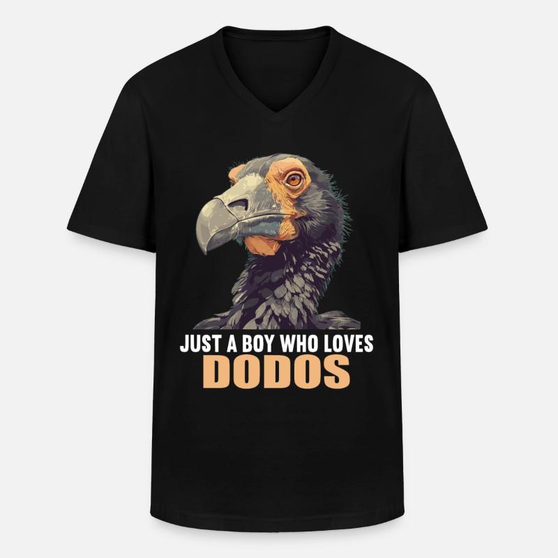 Dodos Dodo - Männer-T-Shirt mit V-Ausschnitt - Schwarz