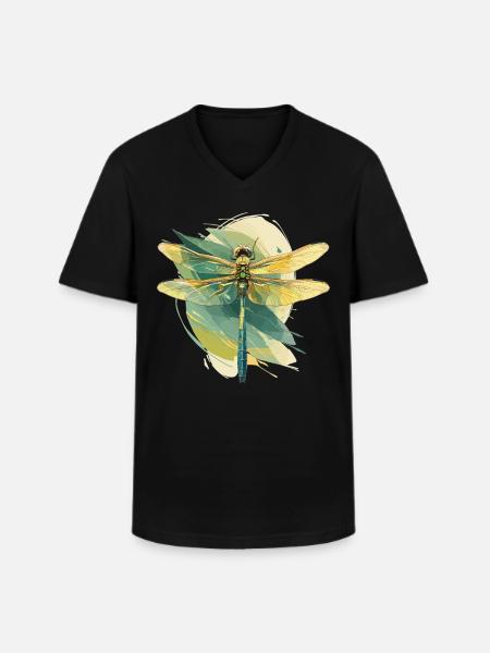 Libellules Libellule - T-shirt col V Homme - noir