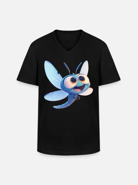 Libellules Libellule - T-shirt col V Homme - noir