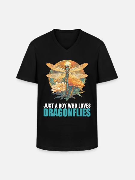Libellules Libellule - T-shirt col V Homme - noir