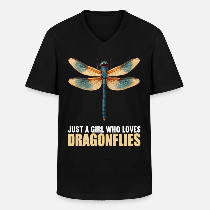 Libellules Libellule - T-shirt col V Homme - noir