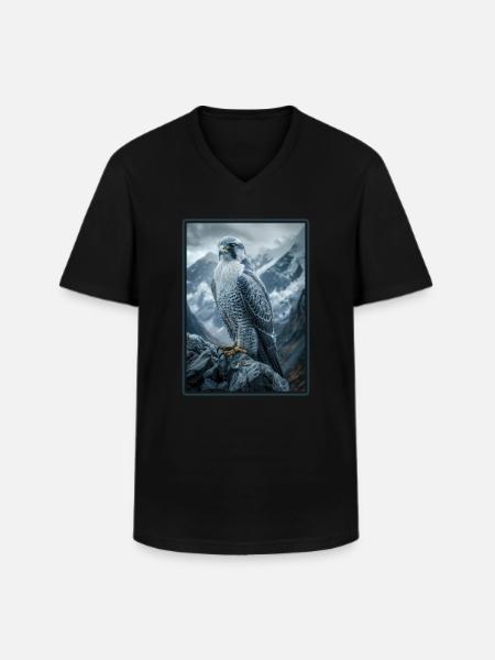 Falcon Falcon - Men's V-Neck T-Shirt - black