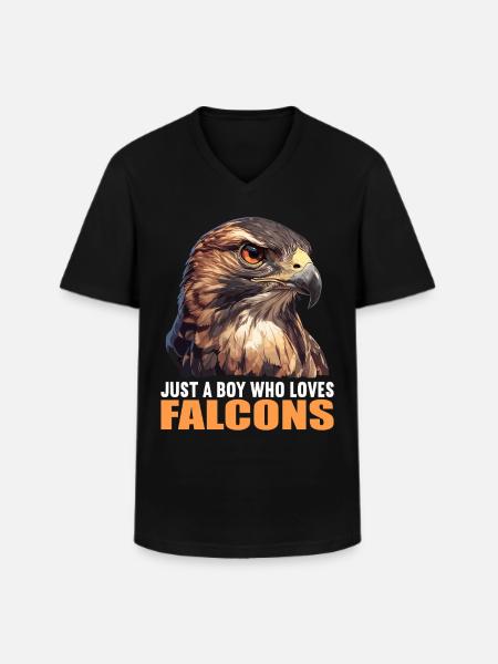 Falcon Falcon - Men's V-Neck T-Shirt - black