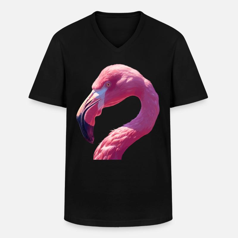 Flamingos Flamingo - Männer-T-Shirt mit V-Ausschnitt - Schwarz
