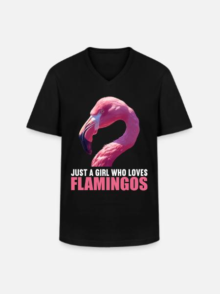 Flamingos Flamingo - Männer-T-Shirt mit V-Ausschnitt - Schwarz