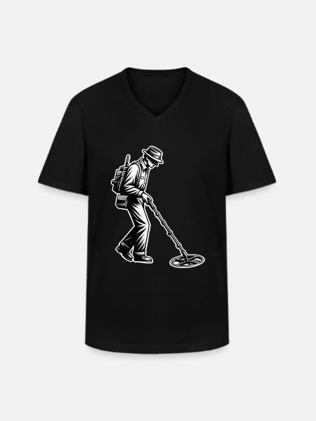 Probing Metal Detector - Men's V-Neck T-Shirt - black