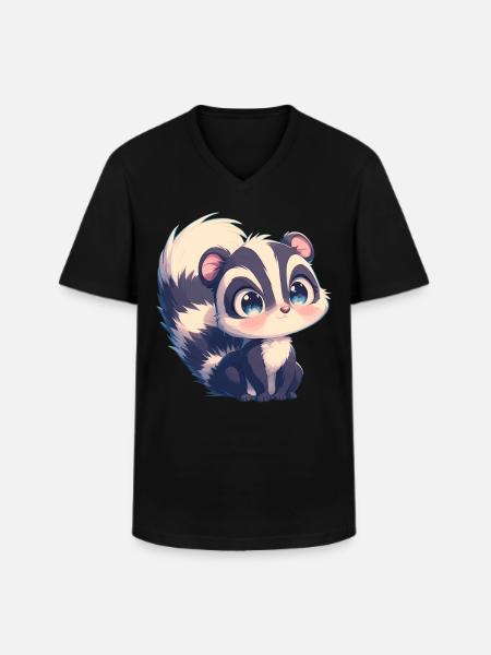 Skunks Skunk - Men's V-Neck T-Shirt - black