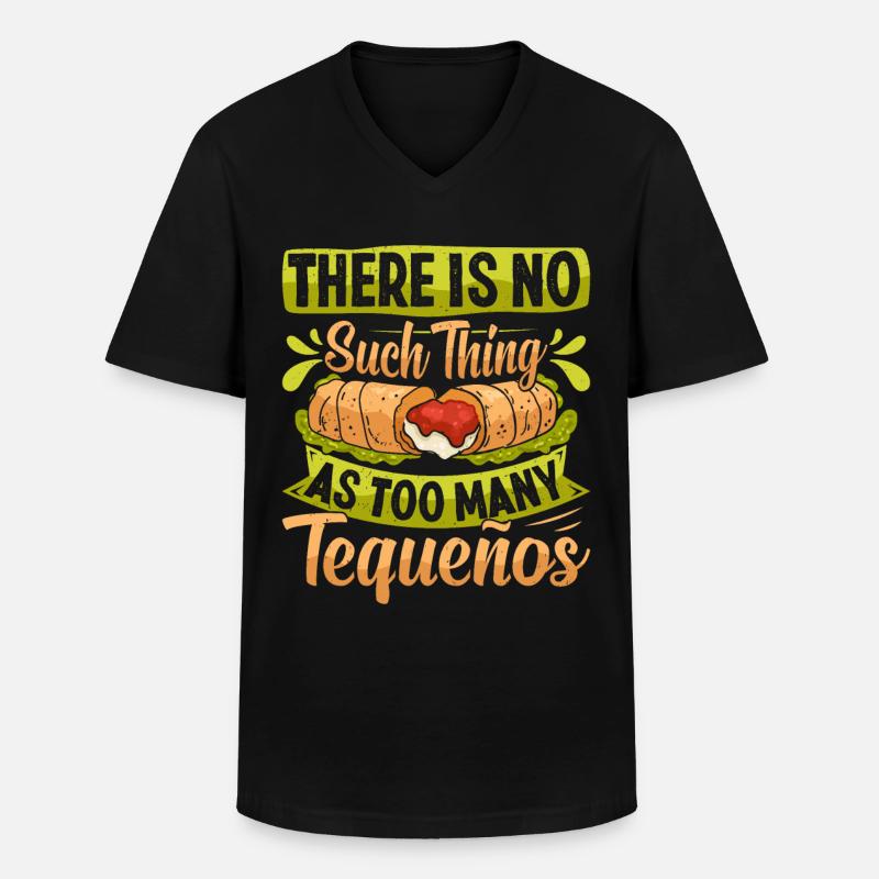 Tequenos venezolanisch - Männer-T-Shirt mit V-Ausschnitt - Schwarz