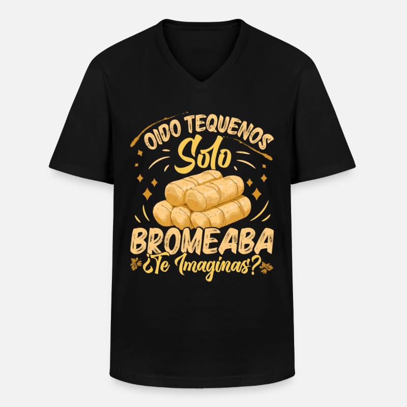 Tequenos venezolanisch - Männer-T-Shirt mit V-Ausschnitt - Schwarz