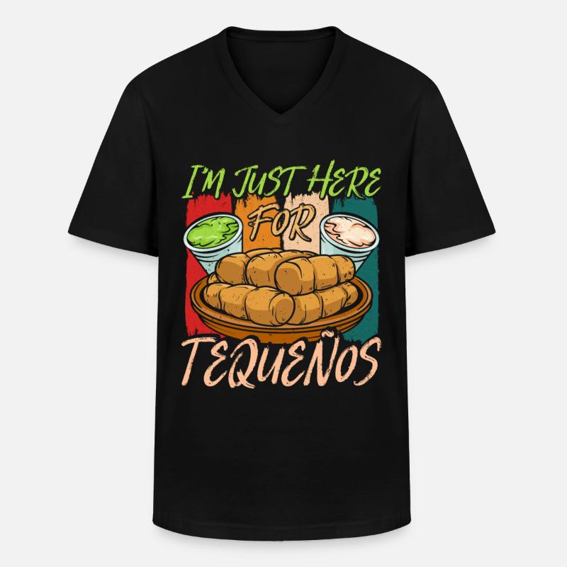 Tequenos venezolanisch - Männer-T-Shirt mit V-Ausschnitt - Schwarz