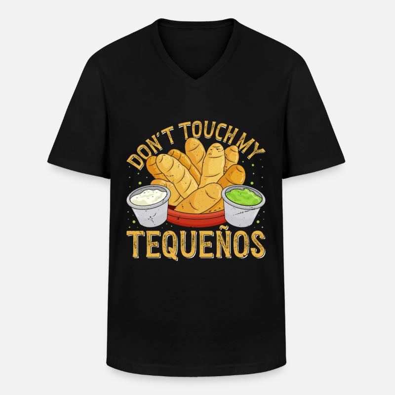 Tequenos venezolanisch - Männer-T-Shirt mit V-Ausschnitt - Schwarz