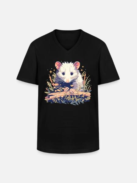 Opossum Opossums - Men's V-Neck T-Shirt - black