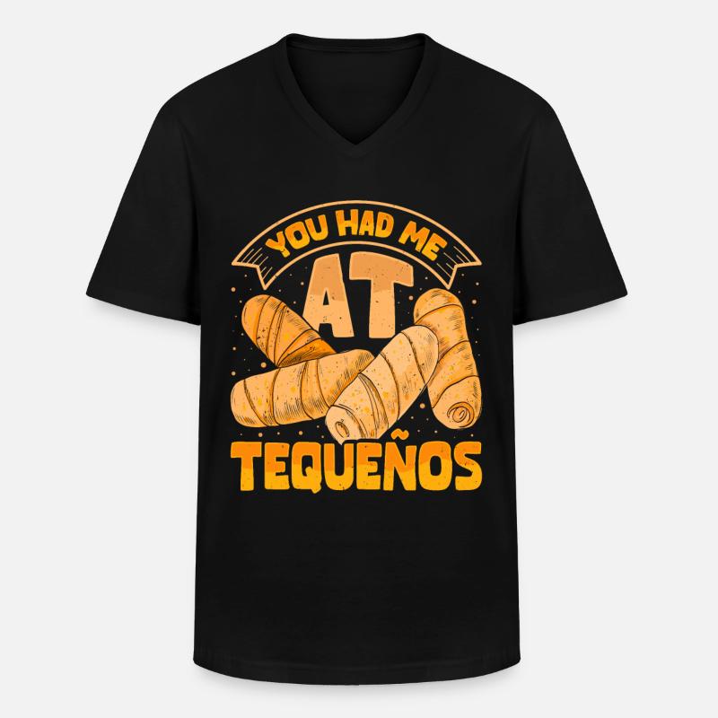 Tequenos venezolanisch - Männer-T-Shirt mit V-Ausschnitt - Schwarz