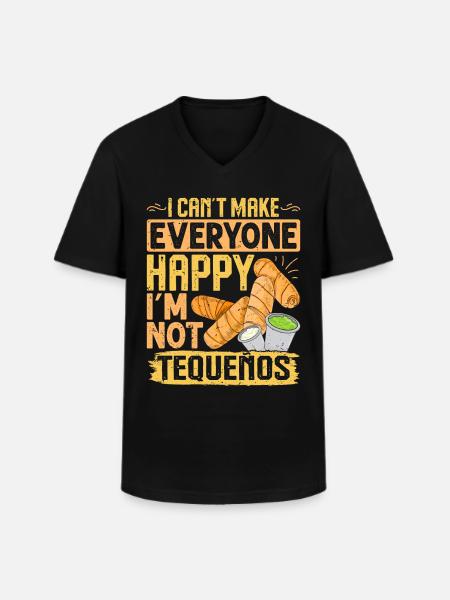 Tequenos Venezuelan - Men's V-Neck T-Shirt - black