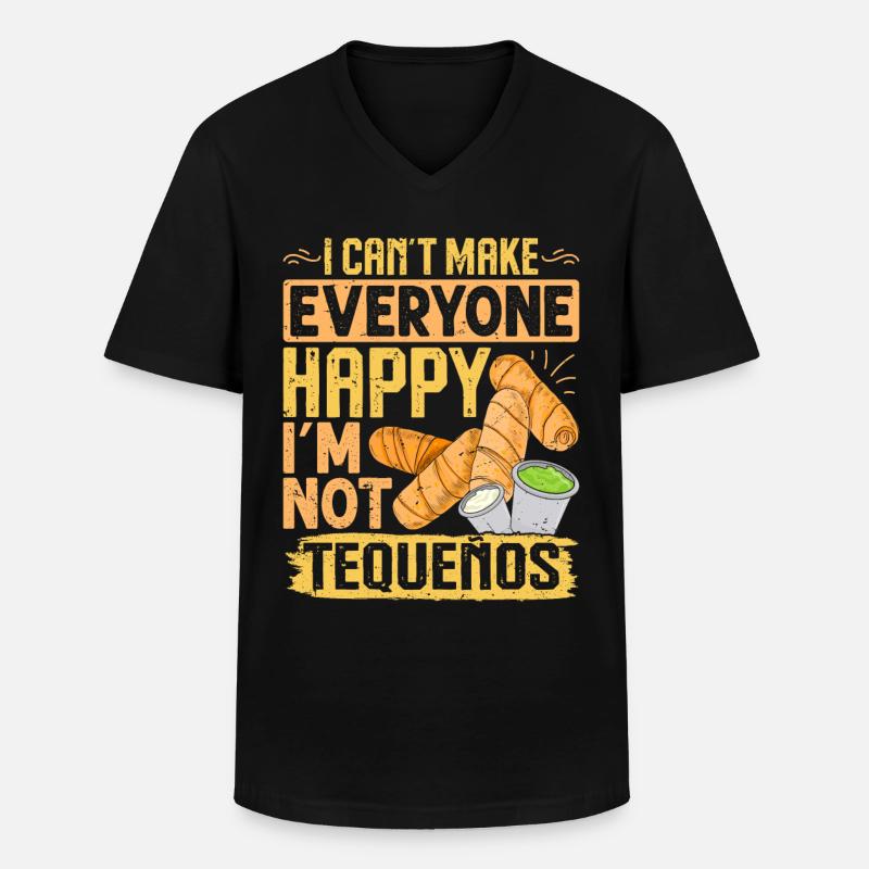 Tequenos venezolanisch - Männer-T-Shirt mit V-Ausschnitt - Schwarz