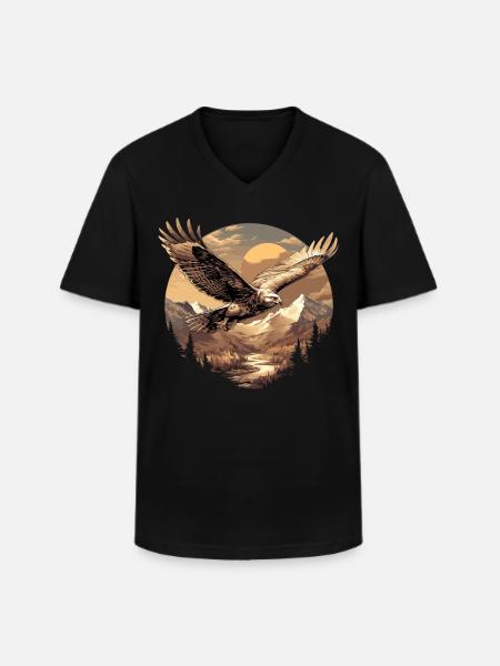 Falcon Falcon - Men's V-Neck T-Shirt - black