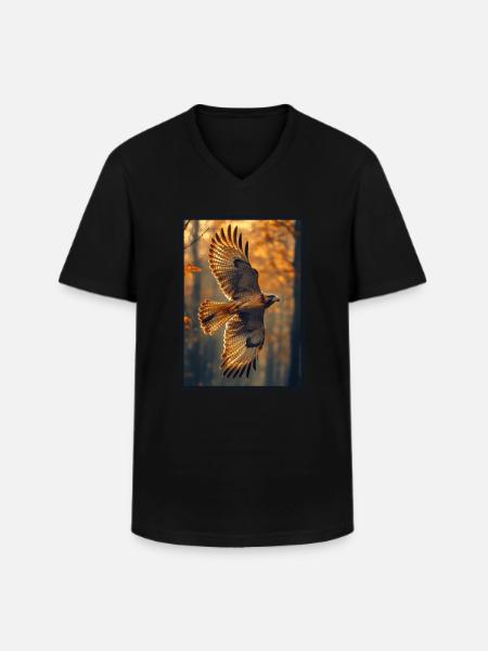 Falcon Falcon - Men's V-Neck T-Shirt - black