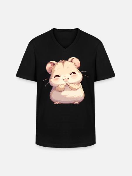Hamster - Men's V-Neck T-Shirt - black
