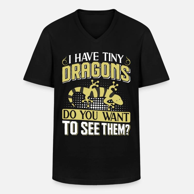 Newt - Men's V-Neck T-Shirt - black