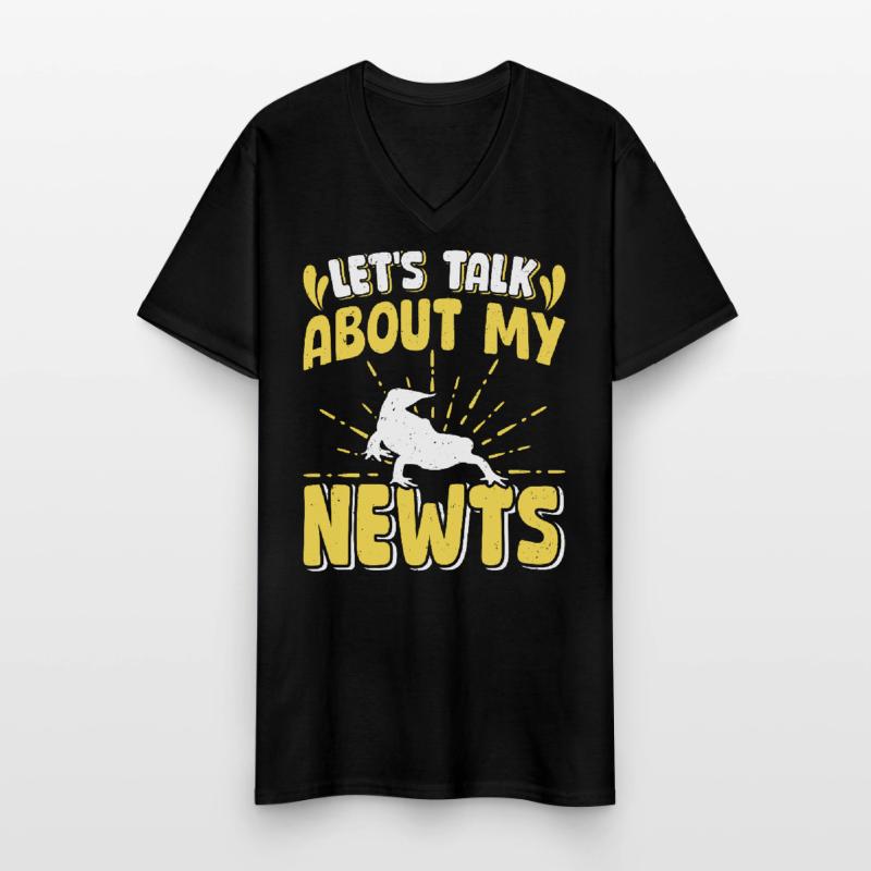 Molch Männer-T-Shirt mit V-Ausschnitt