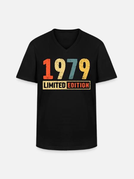 Limited Edition 1979 - Men's V-Neck T-Shirt - black