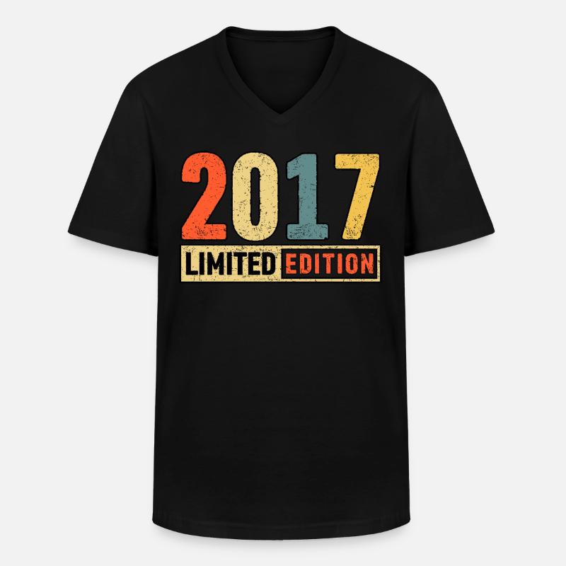 Edition Limitée 2017 - T-shirt col V Homme - noir