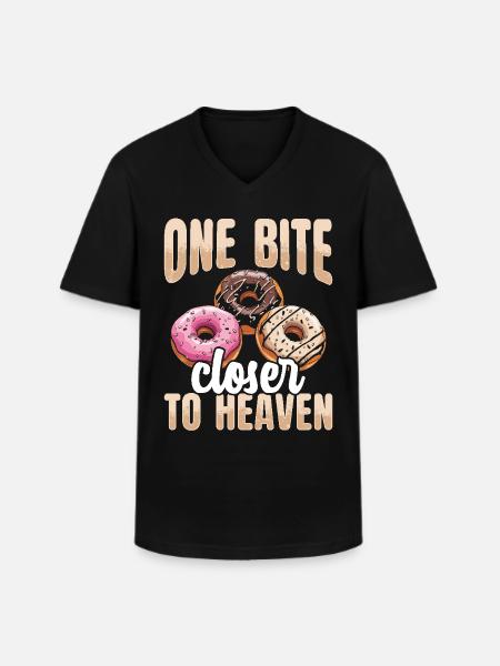 Donuts Donut - Men's V-Neck T-Shirt - black