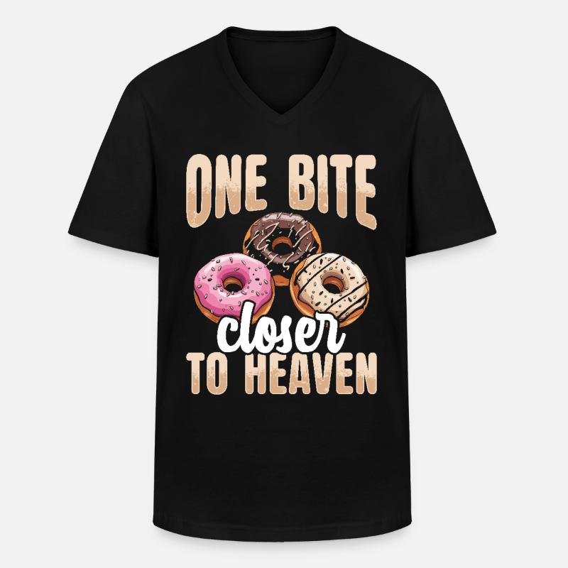 Beignets Beignets - T-shirt col V Homme - noir