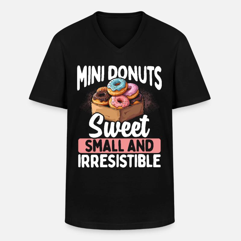 Beignets Beignets - T-shirt col V Homme - noir