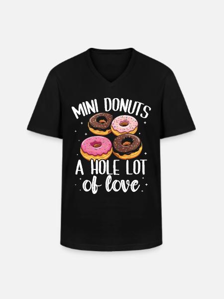 Donuts Donut - Men's V-Neck T-Shirt - black