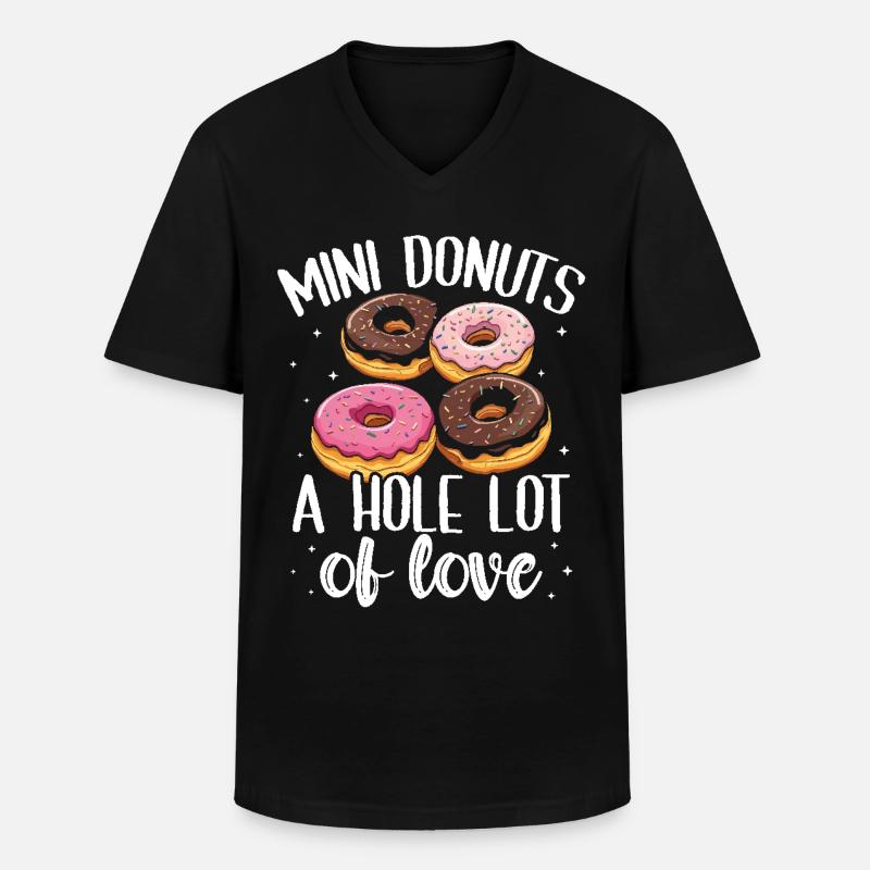 Beignets Beignets - T-shirt col V Homme - noir