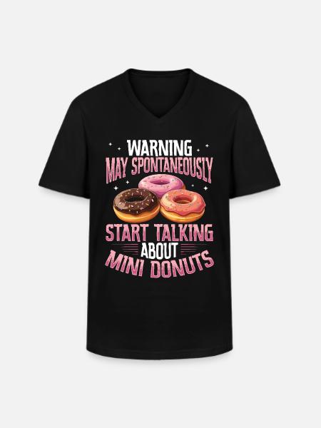 Donuts Donut - Men's V-Neck T-Shirt - black