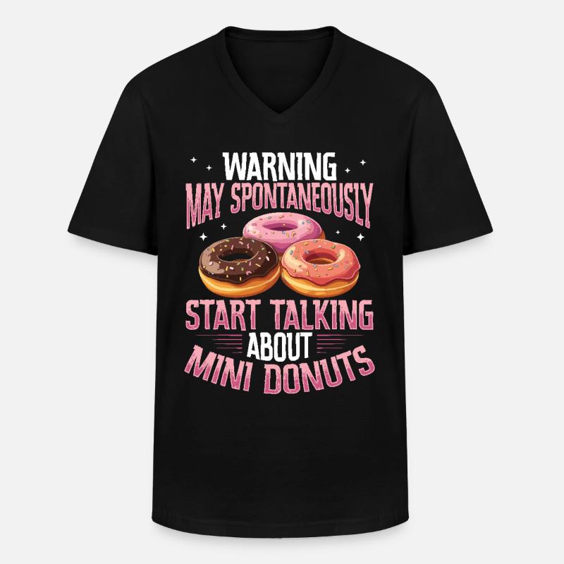 Beignets Beignets - T-shirt col V Homme - noir