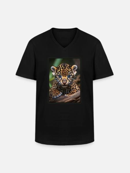 Jaguars Jaguar - Men's V-Neck T-Shirt - black