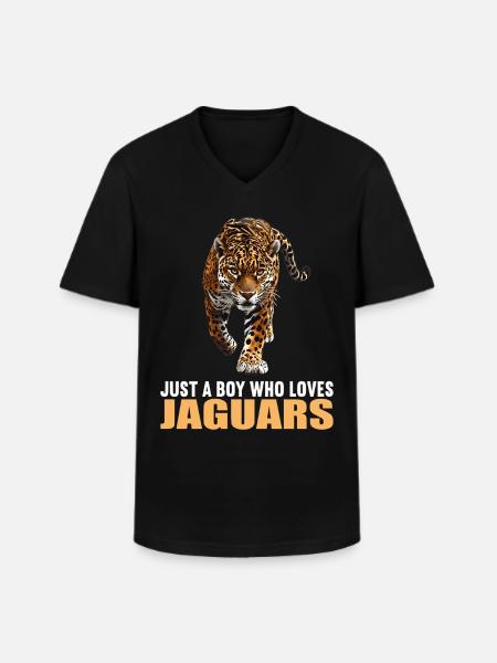 Jaguars Jaguar - Men's V-Neck T-Shirt - black