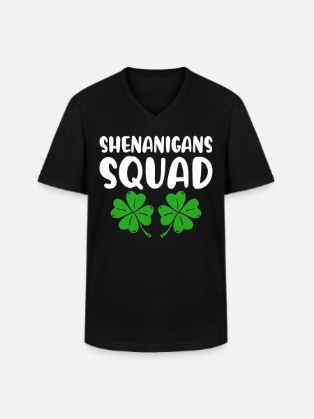 Shenanigans Squad - Männer-T-Shirt mit V-Ausschnitt - Schwarz