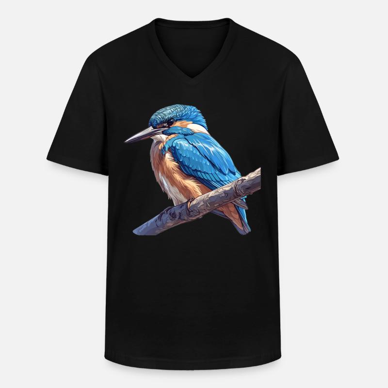 Eisvögel Eisvogel - Männer-T-Shirt mit V-Ausschnitt - Schwarz