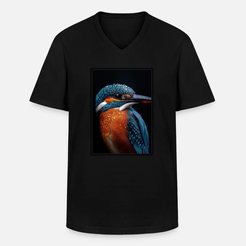 Eisvögel Eisvogel - Männer-T-Shirt mit V-Ausschnitt - Schwarz