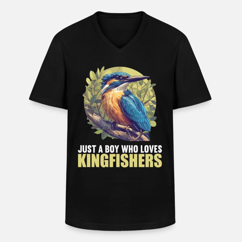 Eisvögel Eisvogel - Männer-T-Shirt mit V-Ausschnitt - Schwarz